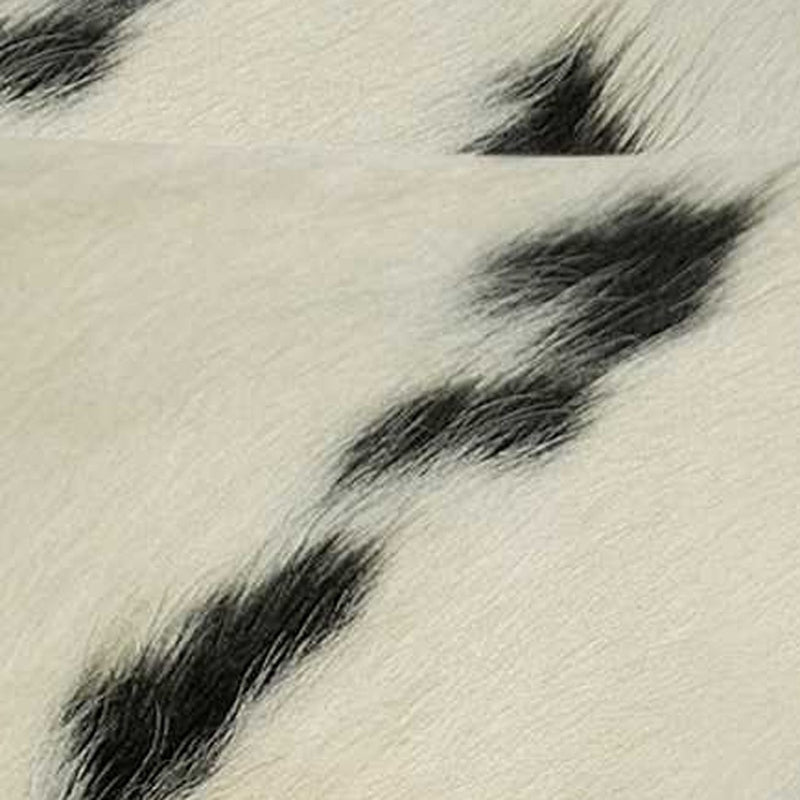 18 X 18 Black And White Cowhide Throw Pillow - Home Decor