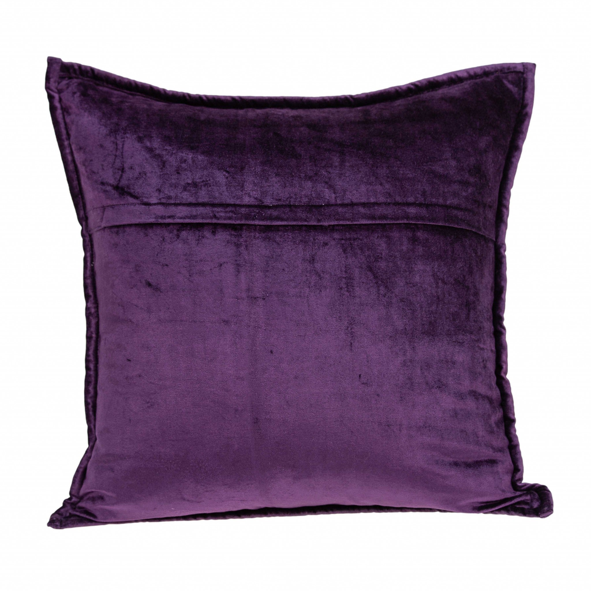 20" X 20" Purple Cotton Blend Zippered Pillow - Home & Garden