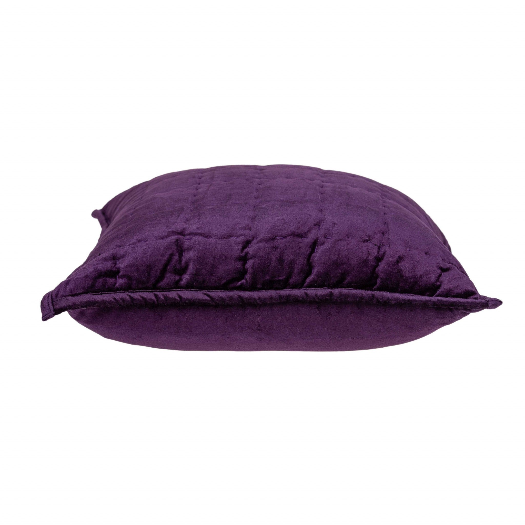 20" X 20" Purple Cotton Blend Zippered Pillow - Home & Garden