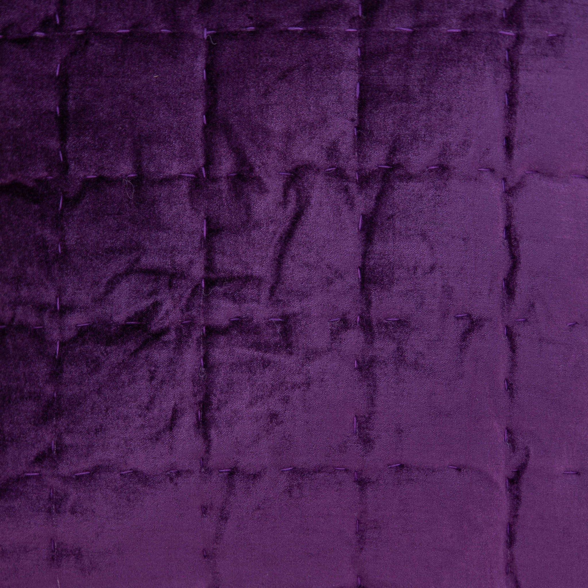 20" X 20" Purple Cotton Blend Zippered Pillow - Home & Garden
