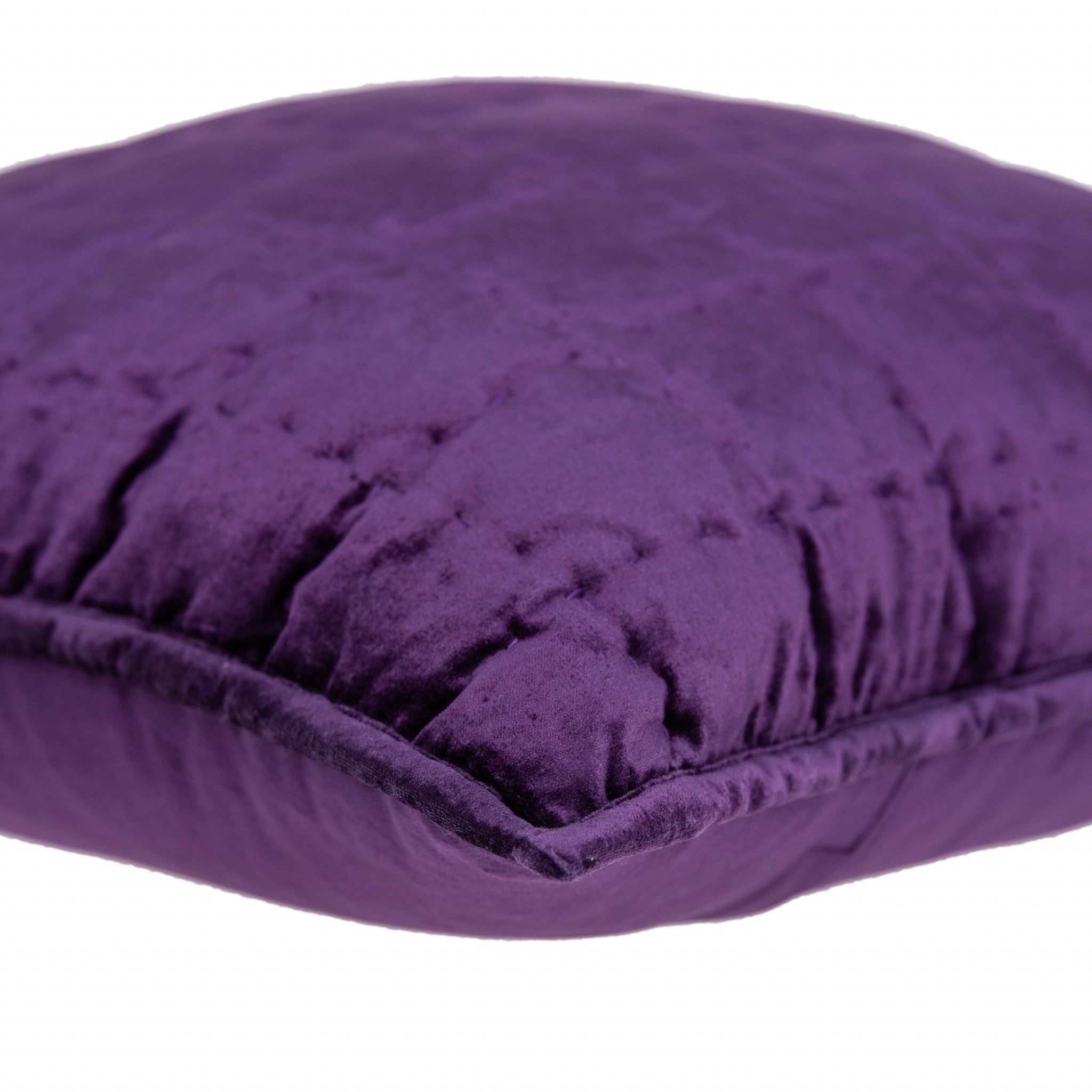 20" X 20" Purple Cotton Blend Zippered Pillow - Home & Garden