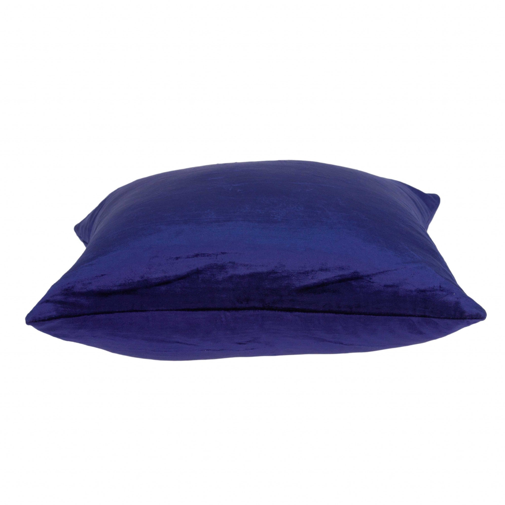 22" Royal Blue Cotton Blend Throw Pillow - Home & Garden