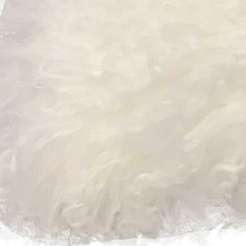 17" Bright White Genuine Tibetan Lamb Fur Pillow With Microsuede Backing - Home Decor
