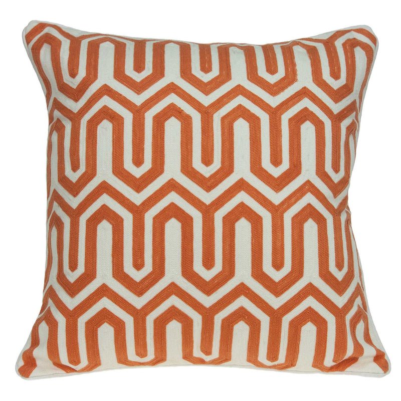20" X 7" X 20" Transitional Multicolored Pillow Cover With Poly Insert - Home Decor