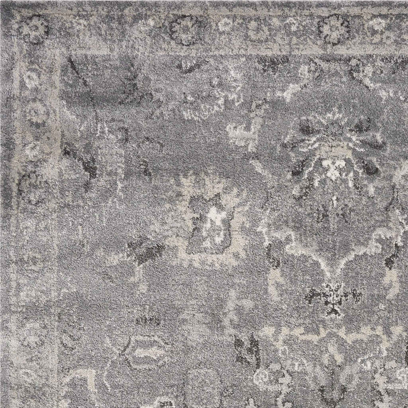 7' X 9'  Polypropylene Grey Area Rug