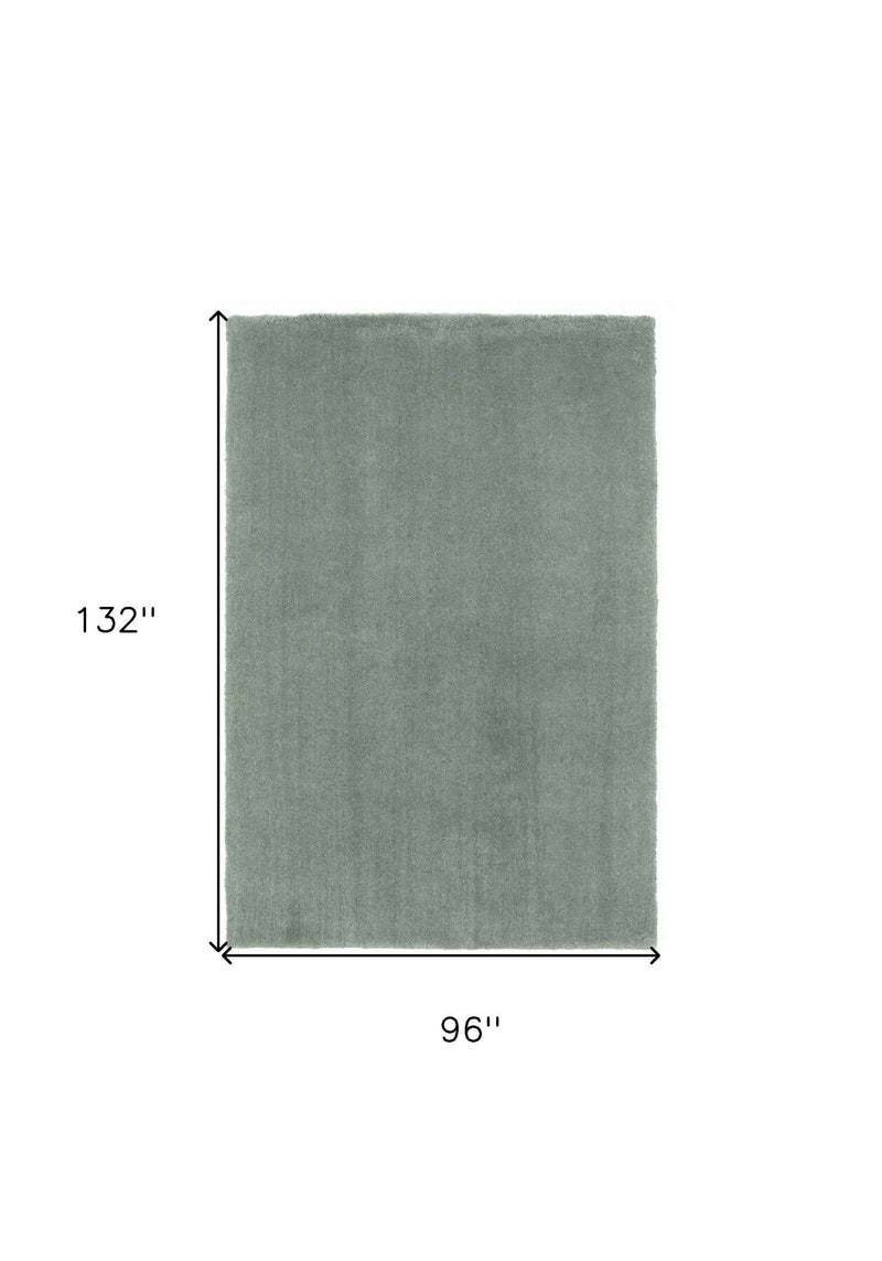 8'X11' Slate Blue Indoor Shag Rug