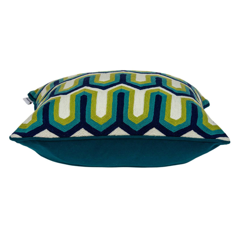 20" X 7" X 20" Handmade Transitional Multicolored Pillow Cover With Poly Insert - Home Decor