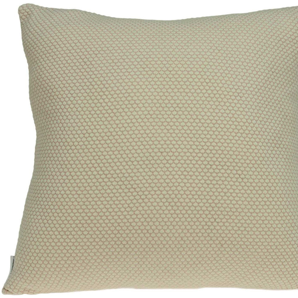 20" X 7" X 20" Beautiful Transitional Tan Pillow Cover With Poly Insert - Home & Garden