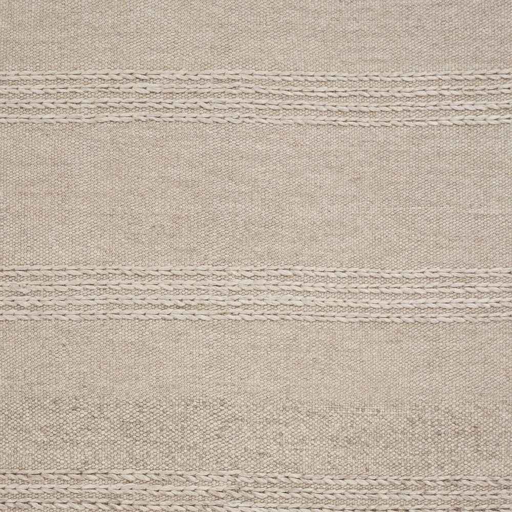 7' X 9'  Wool Natural Area Rug