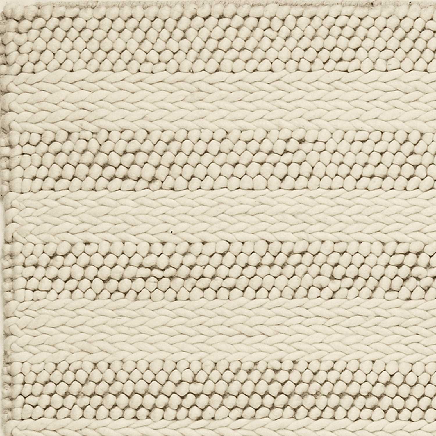 9' X 13' Wool White Area Rug Default Title