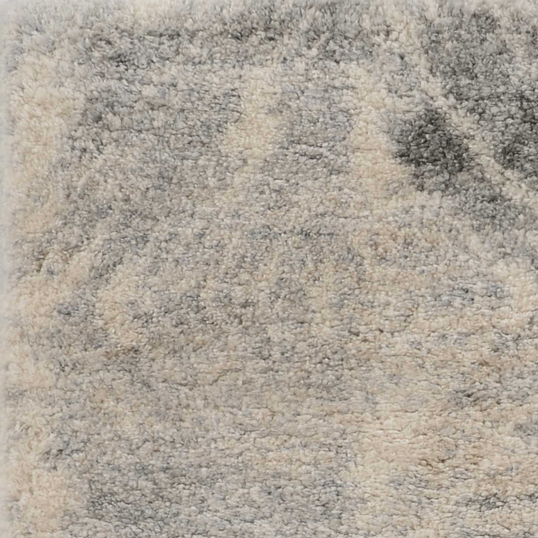 5' X 8' Ivory And Gray Diamond Area Rug - Home Decor