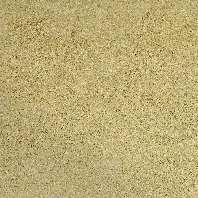 5' X 7' Canary Yellow Shag Hand Woven Area Rug - Home Decor
