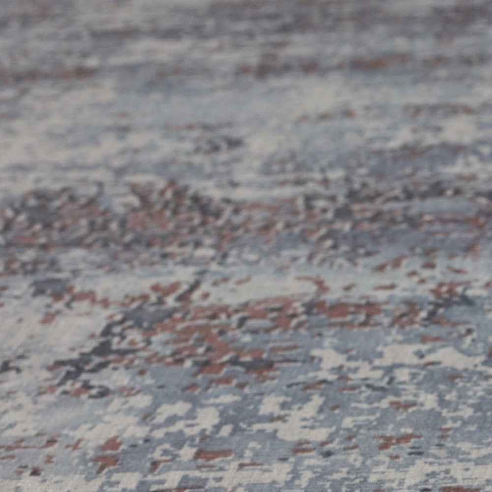 8'X10' Slate Grey Hand Loomed Abstract Brushstroke Indoor Area Rug