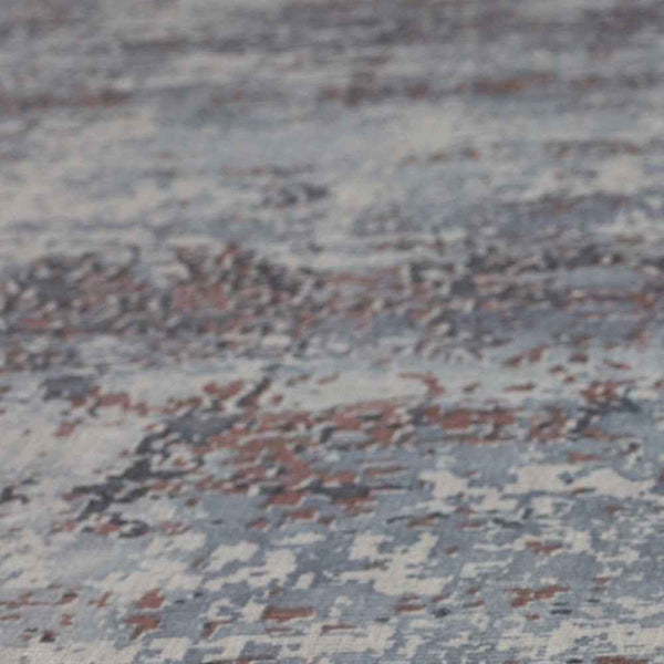 8'X10' Slate Grey Hand Loomed Abstract Brushstroke Indoor Area Rug