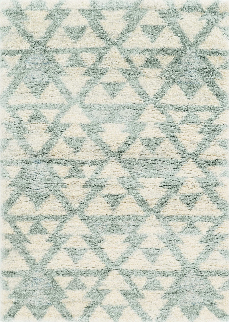 5' X 8' Ivory And Gray Geometric Area Rug - Home Decor