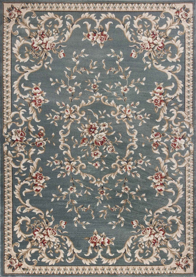 9' X 12'  Polypropylene Slate Blue Area Rug
