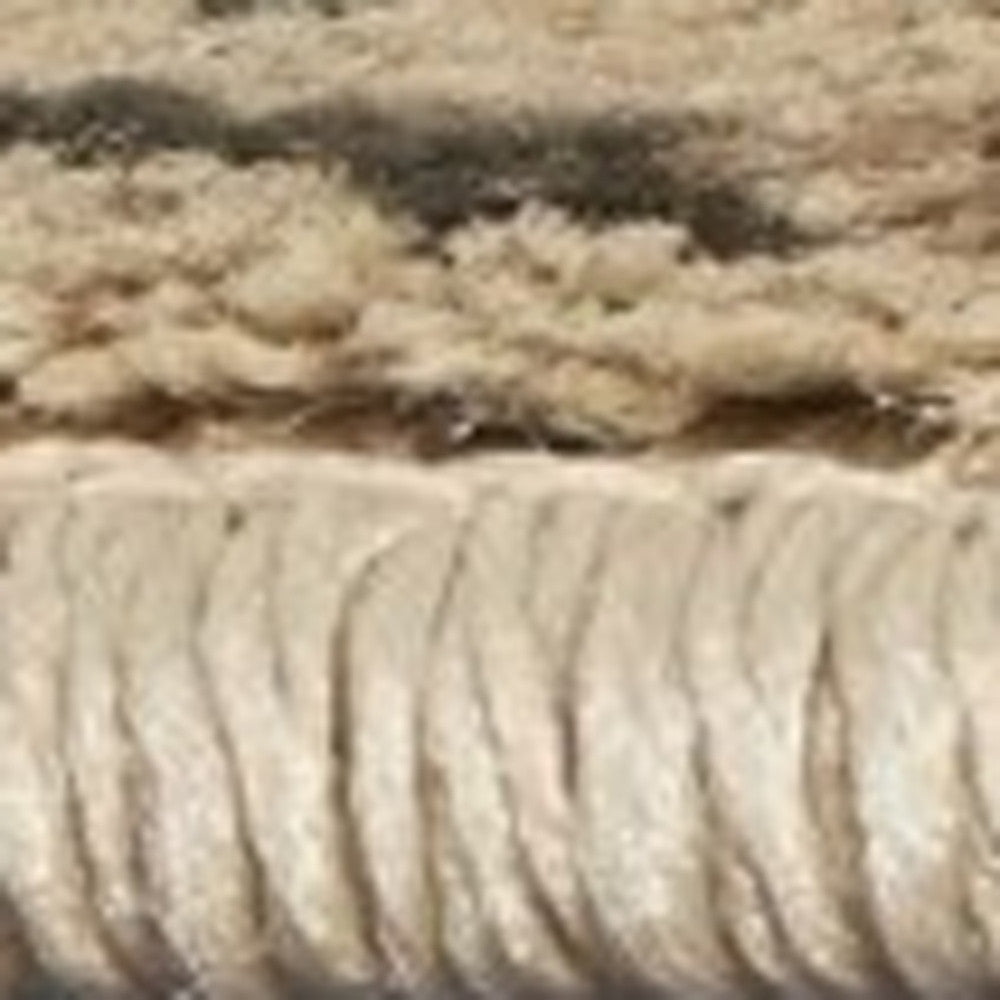 3' X 5' Champagne And Beige Damask Area Rug - Home & Garden