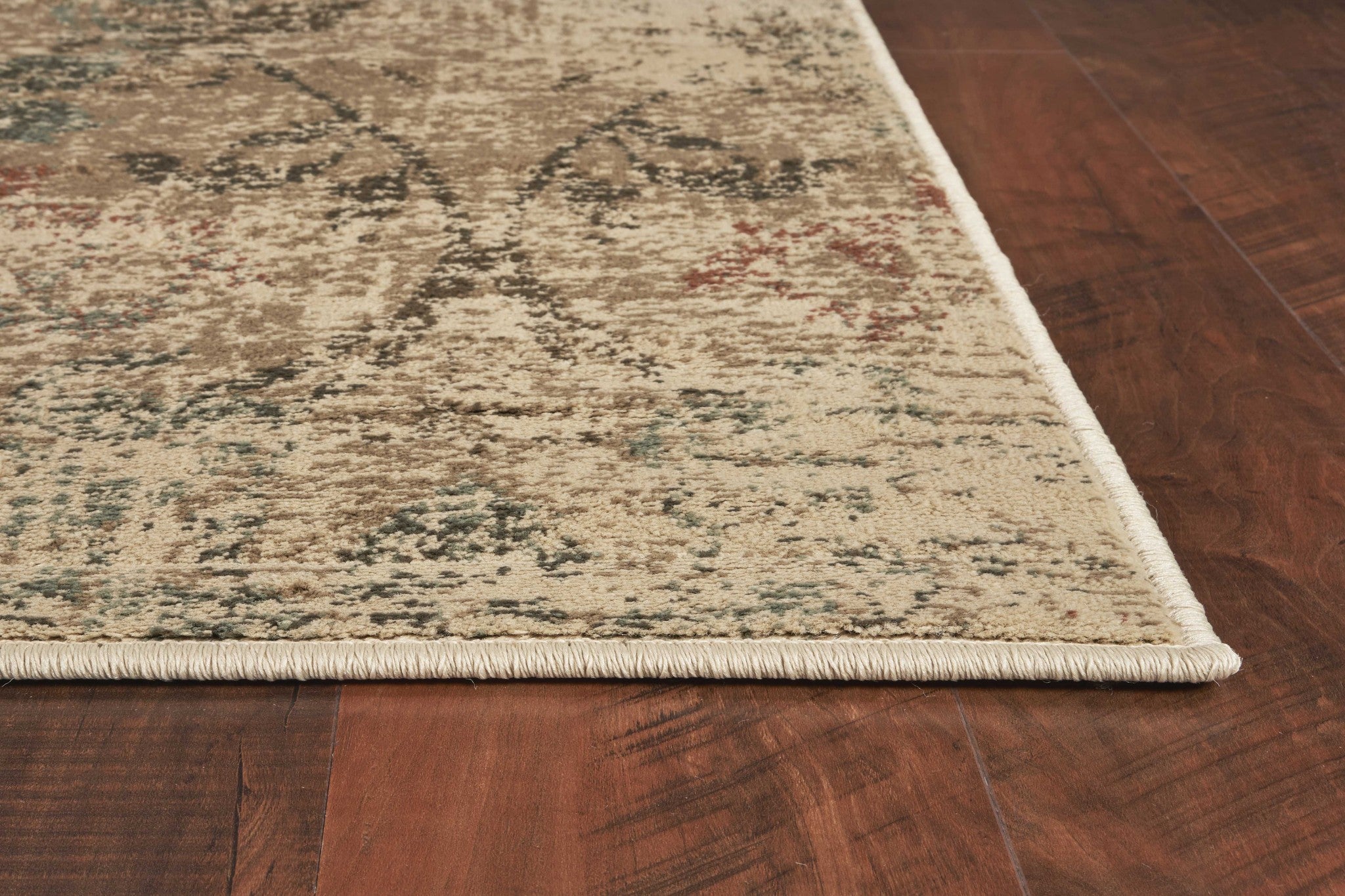3' X 5' Champagne And Beige Damask Area Rug - Home & Garden