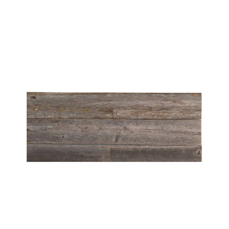 Set of Six 3" x 12" Gray And Brown Wood Planks Wall Decor - Home Decor