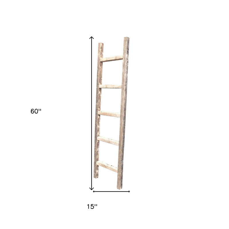 60" X 15" Gray Wood Hanging Dimensional Sculpture - Home Decor