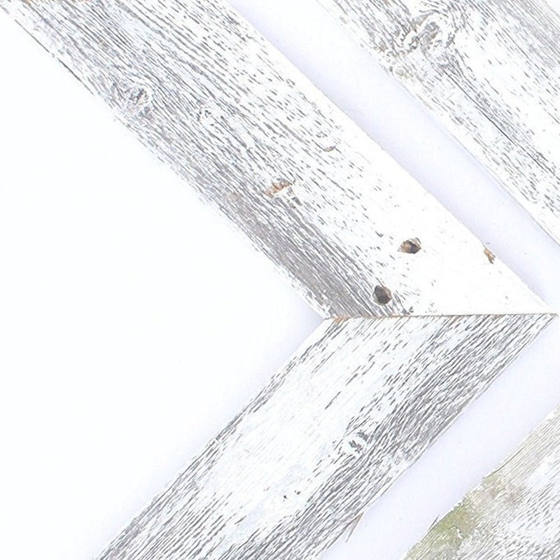 Set of Three White Distressed Wood Hanging Arrow Dimensional Sculptures - Home Decor