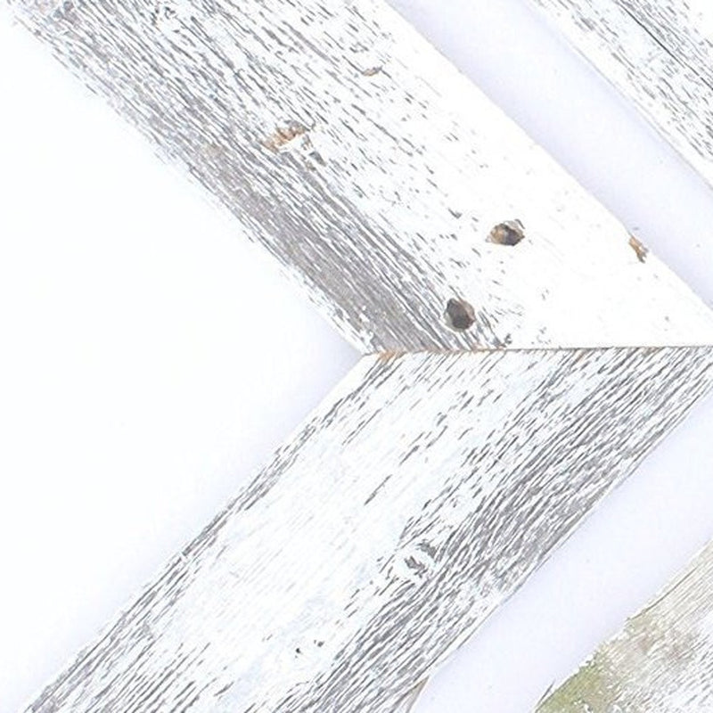 Set of Three White Distressed Wood Hanging Arrow Dimensional Sculptures - Home Decor