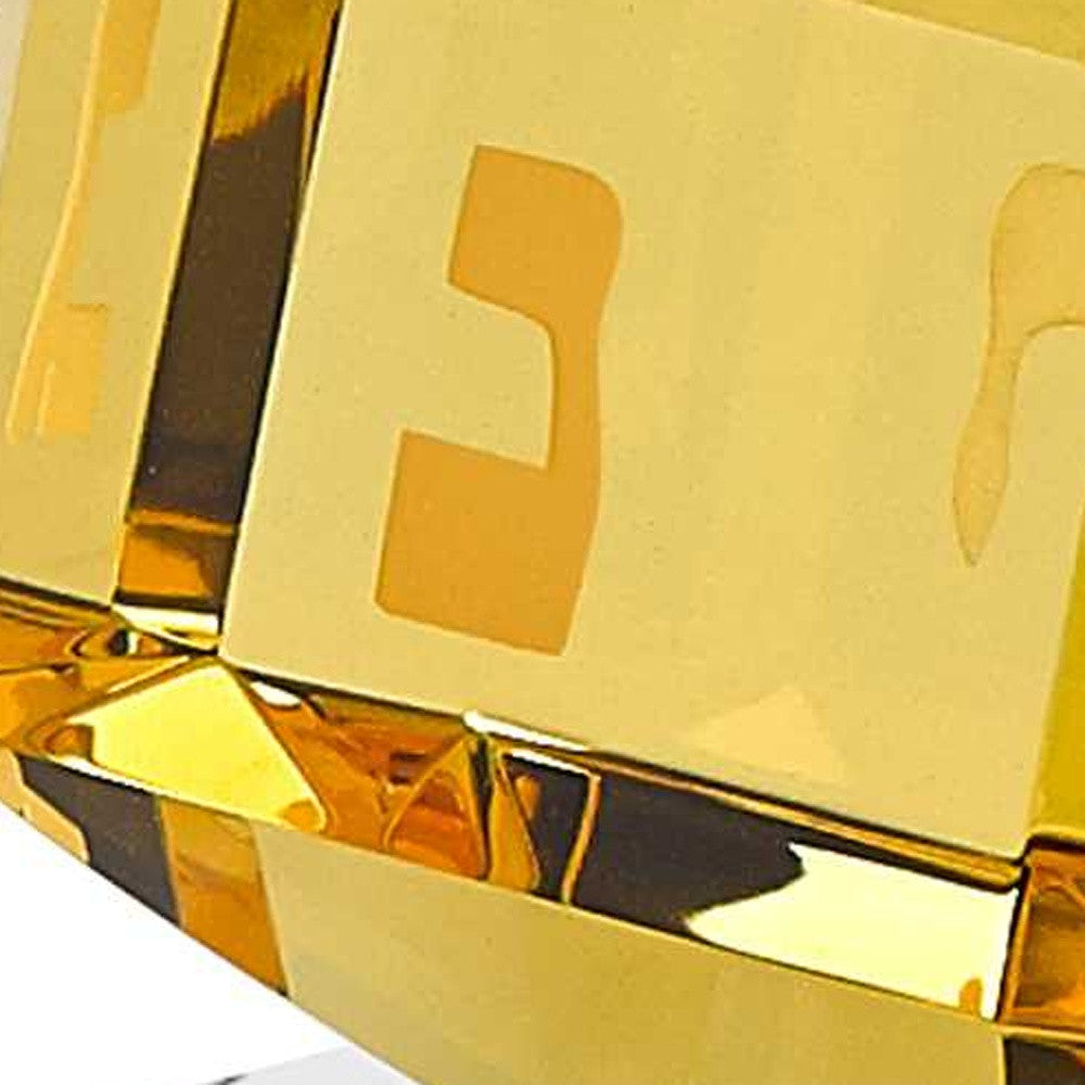 4" Amber Crystal Statue - Home & Garden