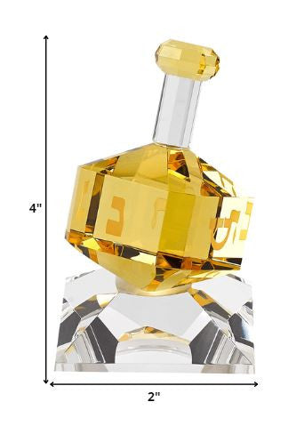 4" Amber Crystal Statue - Home & Garden