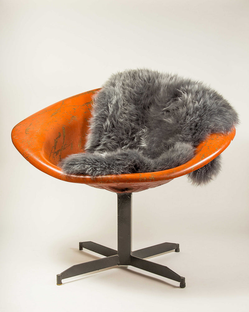 2' X 3' Warm Gray New Zealand Natural Sheepskin Rug - Home & Garden