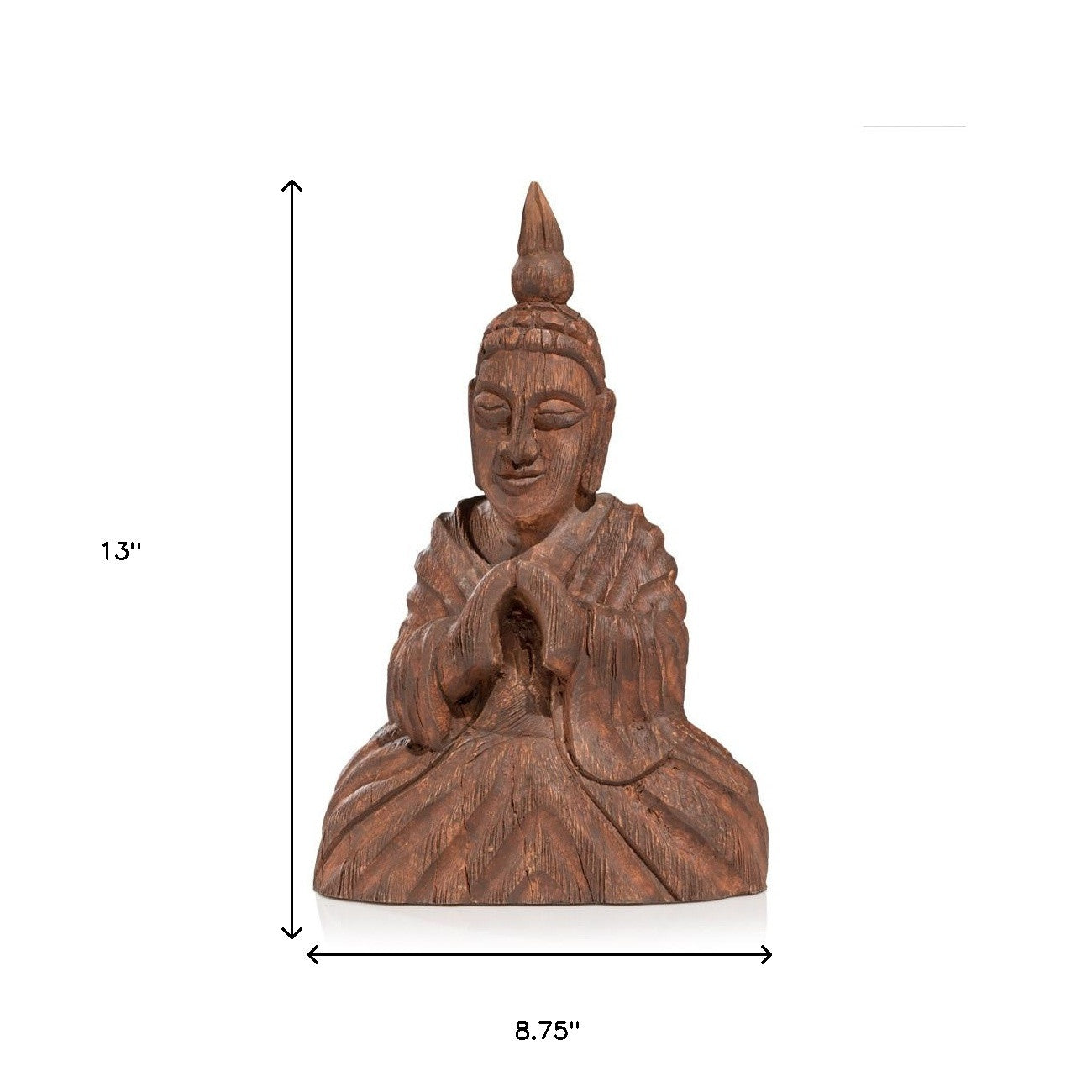 13" X 4" Brown Wood Wall Decor - Home & Garden