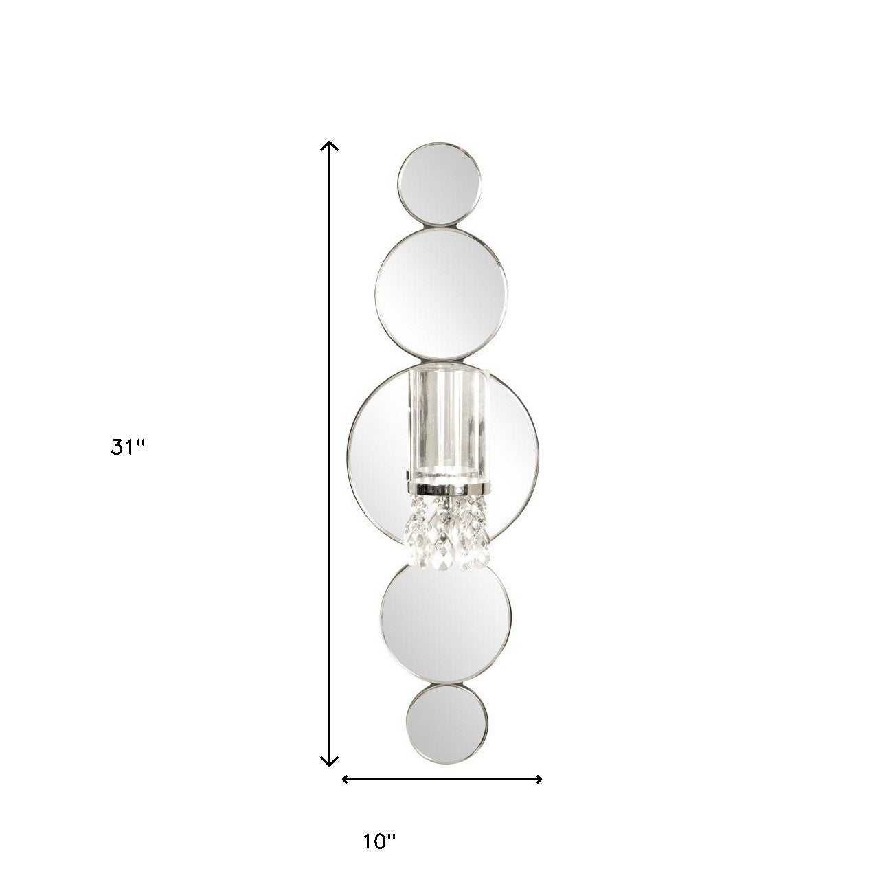 Modern Bling Mirrored Wall Sconce Default Title