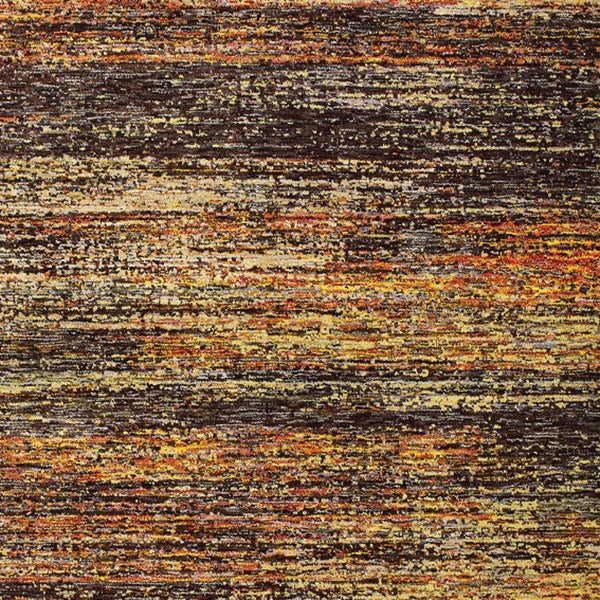 9'X12' Gold And Slate Abstract Area Rug Default Title
