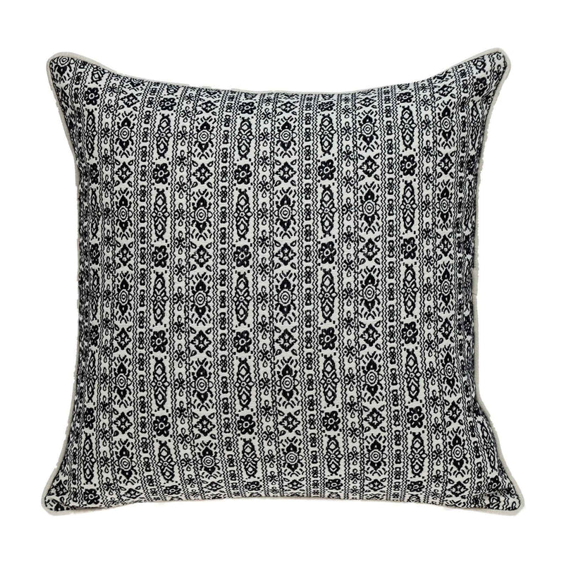 Black And White Vintage Design Throw Pillow
