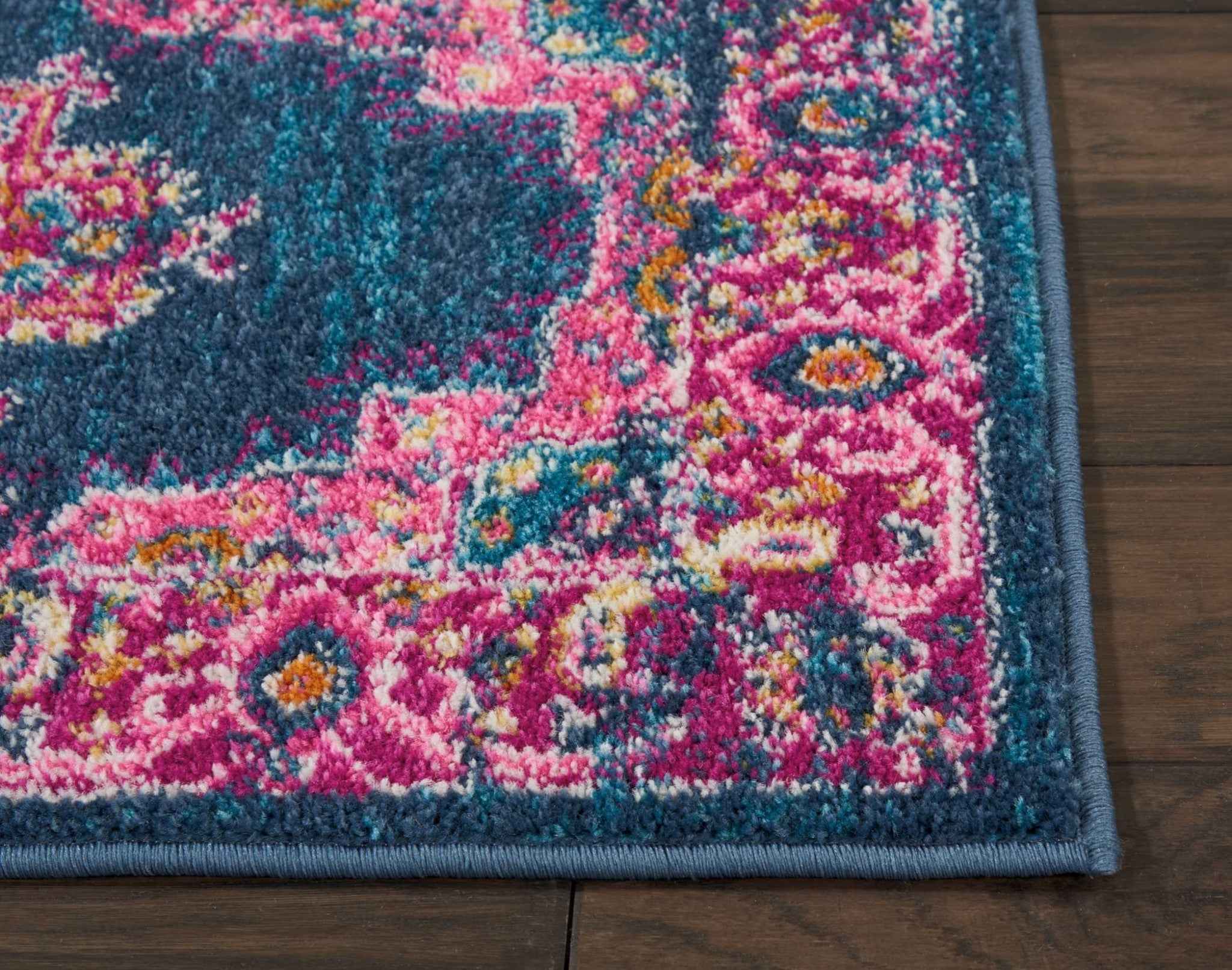 2' X 3' Blue Power Loom Area Rug