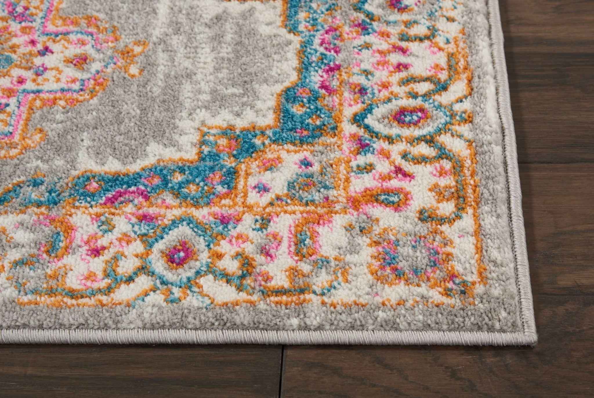 2' X 3' Gray Power Loom Area Rug