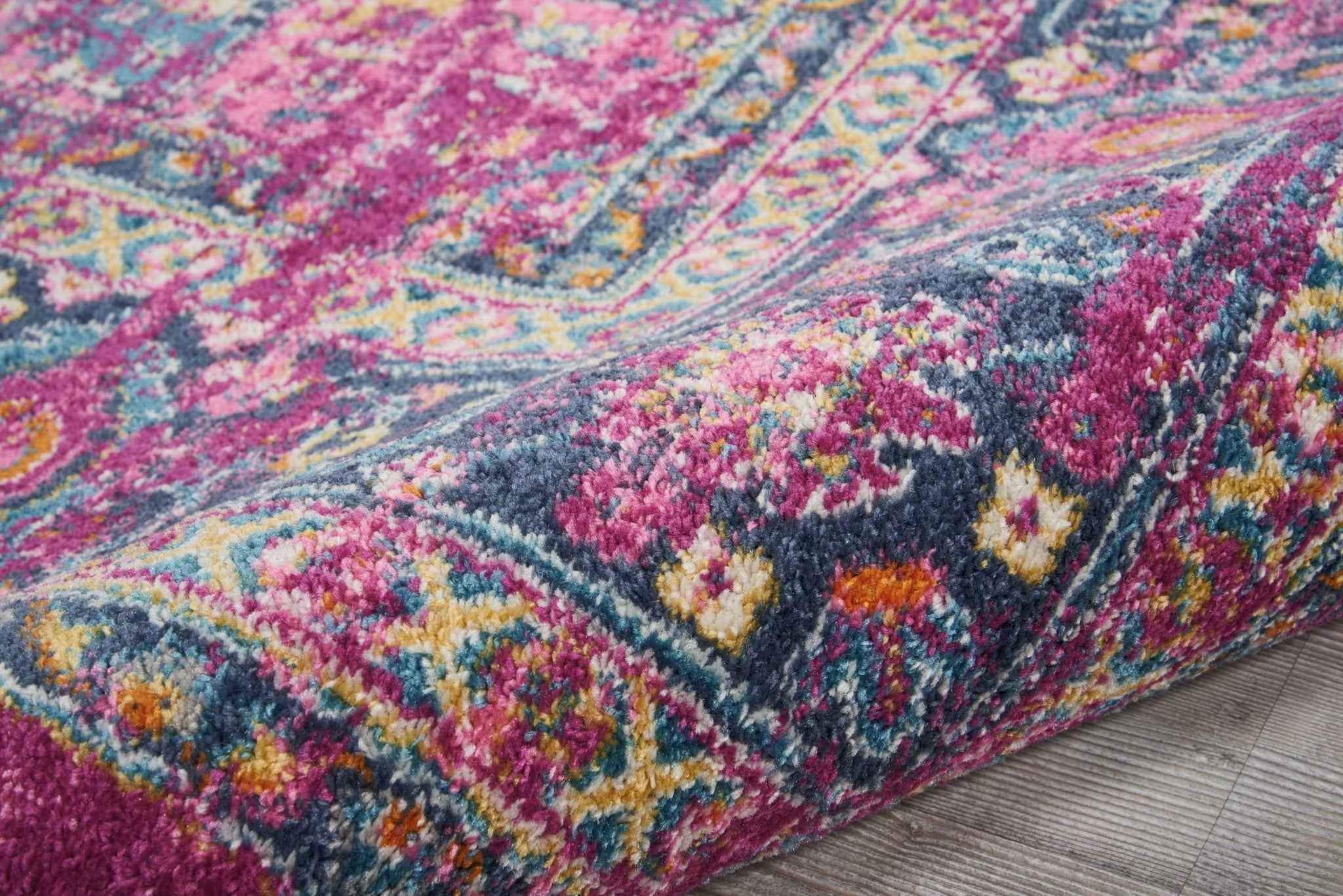 8' X 10' Fuchsia Power Loom Area Rug