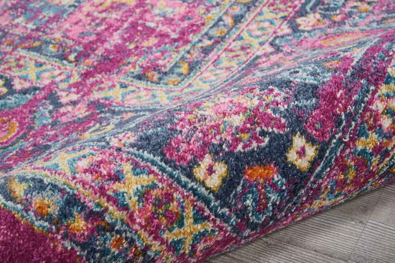 8' X 10' Fuchsia Power Loom Area Rug