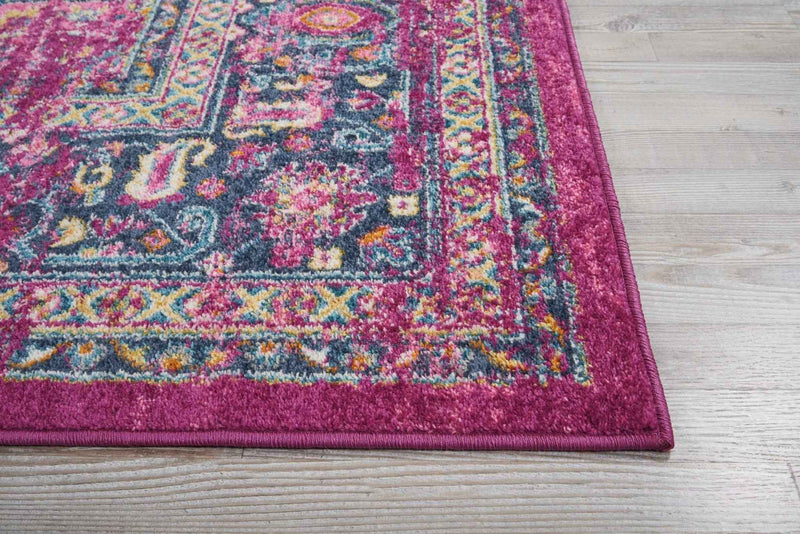 8' X 10' Fuchsia Power Loom Area Rug