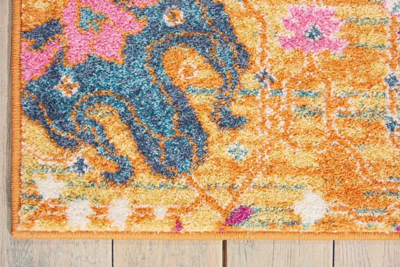 5' X 7' Sunset Floral Power Loom Area Rug