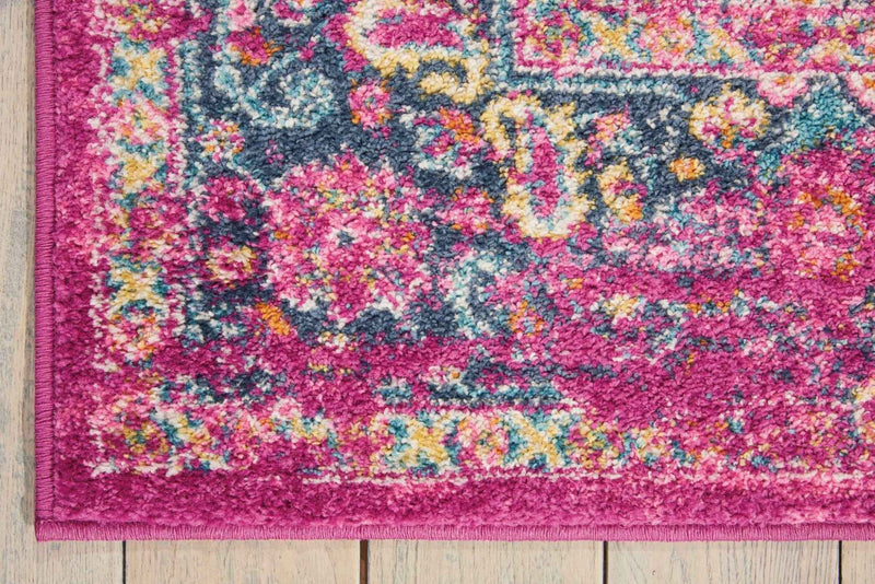 4' X 6' Fuchsia Power Loom Area Rug