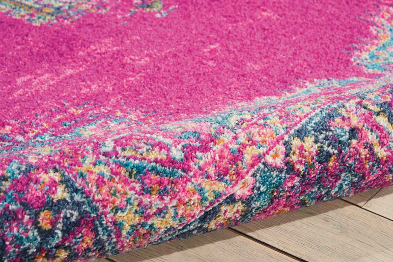 7' X 10' Fuchsia Power Loom Area Rug