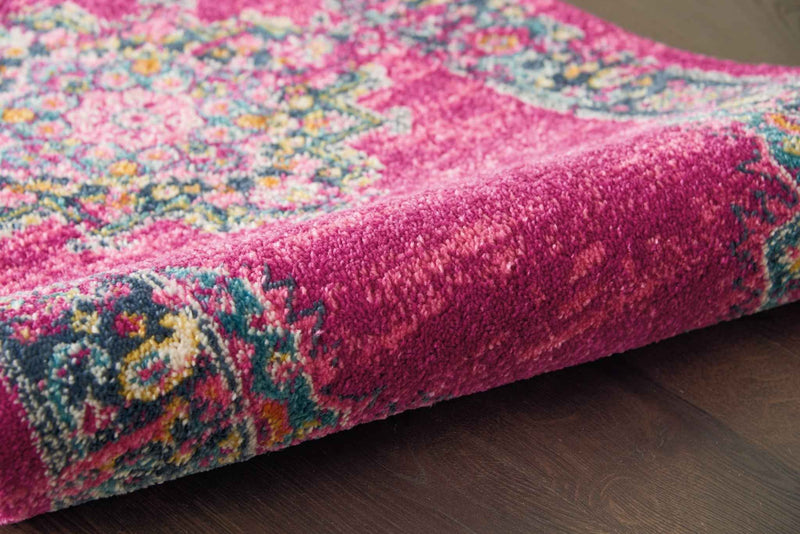 10' Fuchsia Power Loom Runner Rug
