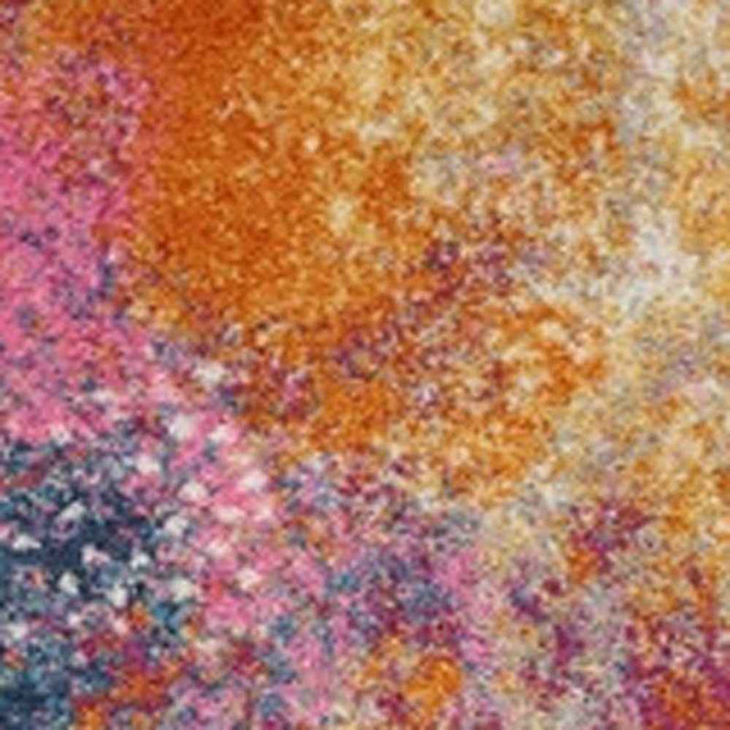 6' Sunset Abstract Power Loom Runner Rug