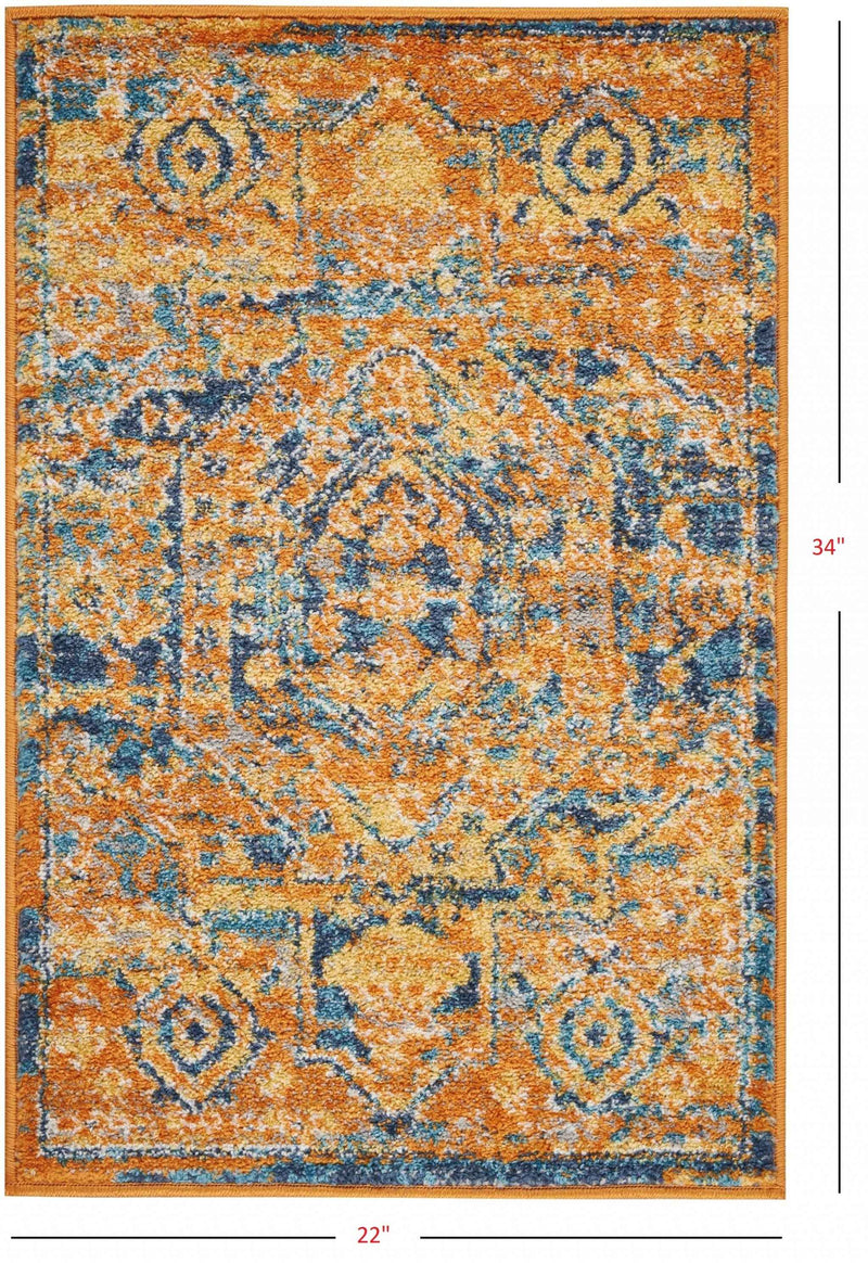2' X 3' Sunset Power Loom Area Rug