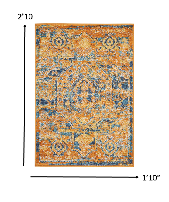 2' X 3' Sunset Power Loom Area Rug