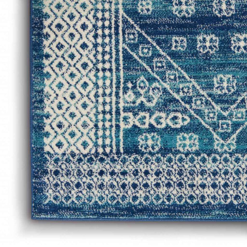 4' X 6' Navy Blue Power Loom Area Rug