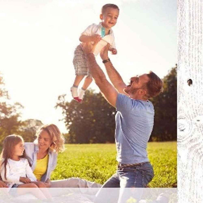 20" X 24" Rustic Farmhouse White Wash Wood Frame