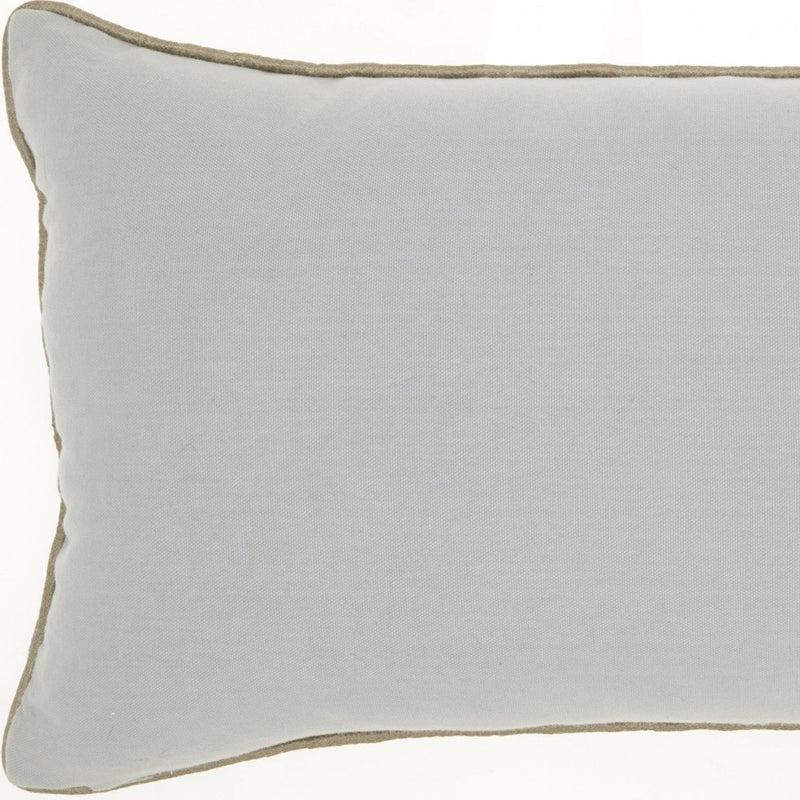 12" X 20" Periwinkle Cotton Throw Pillow - Home Decor