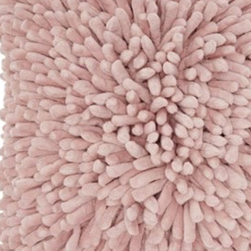 20" Pale Pink Soft Nubby Shag Throw Pillow - Home Decor