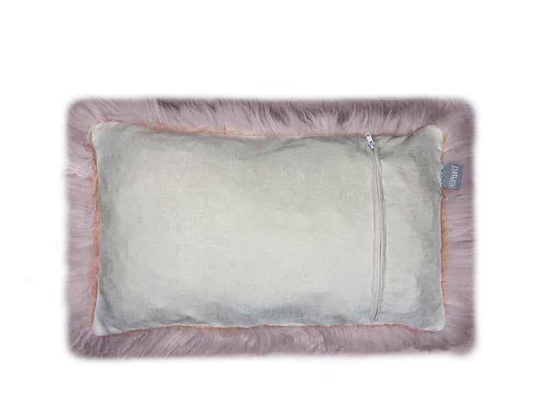 Blush Natural Sheepskin Lumbar Pillow - Home Decor